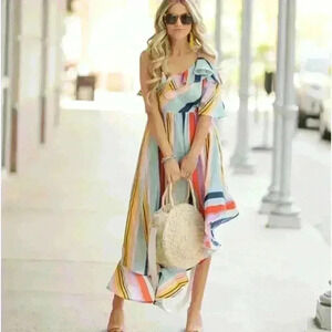 Boohoo Asymmetrical Dress Spring Size 6